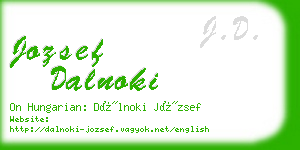 jozsef dalnoki business card